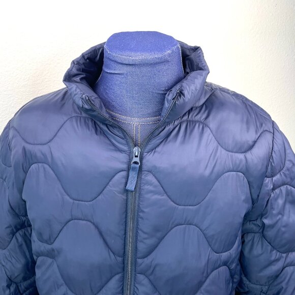Woolworths Men’s Quilted Jacket – Size Large, Navy Blue, Water & Wind Resistant - Picture 2 of 13